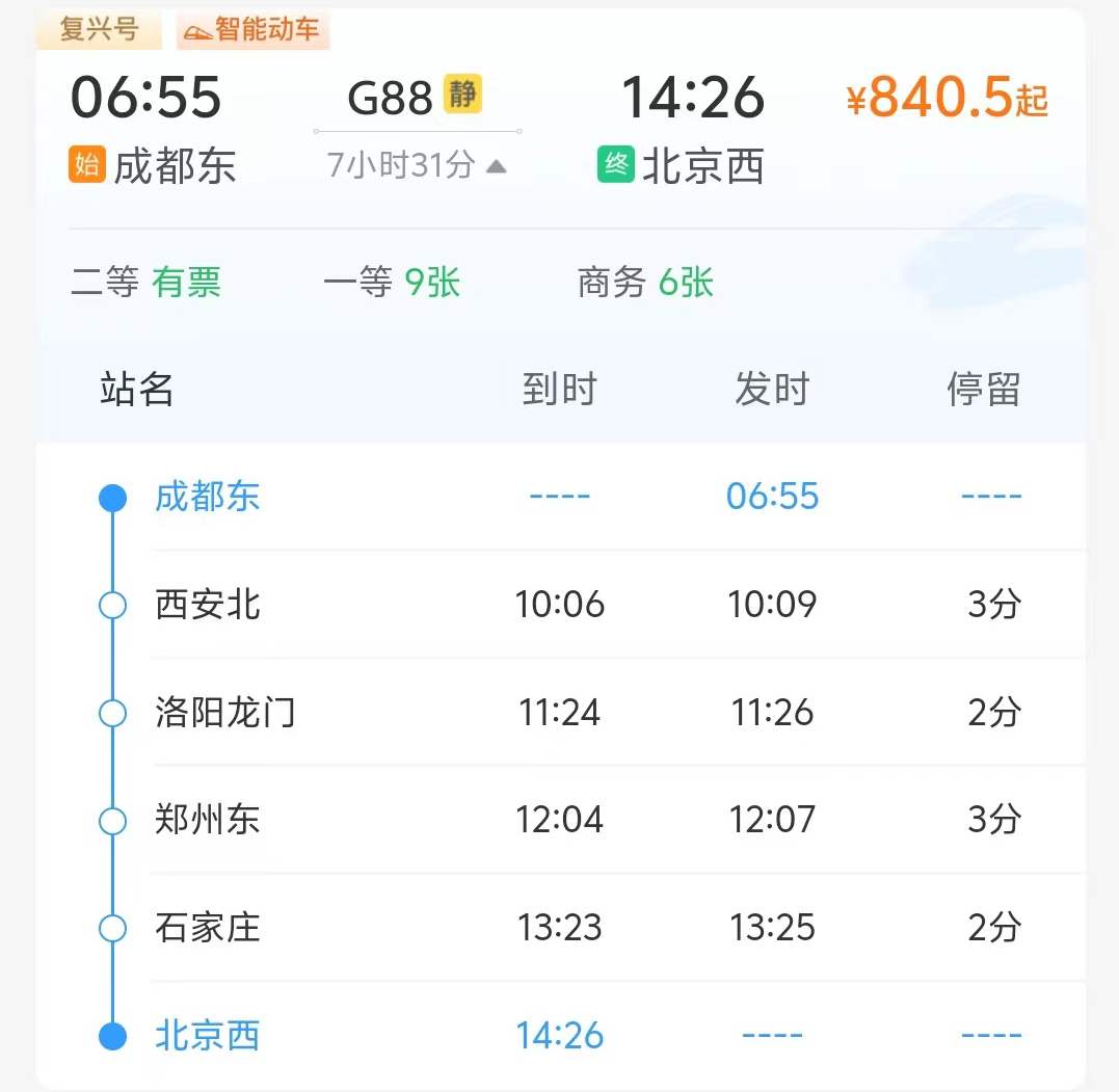 10 月 15 日起，成都⇋北京动车车体升级！7 小时 30 分即可到达，你还在等什么？  第3张