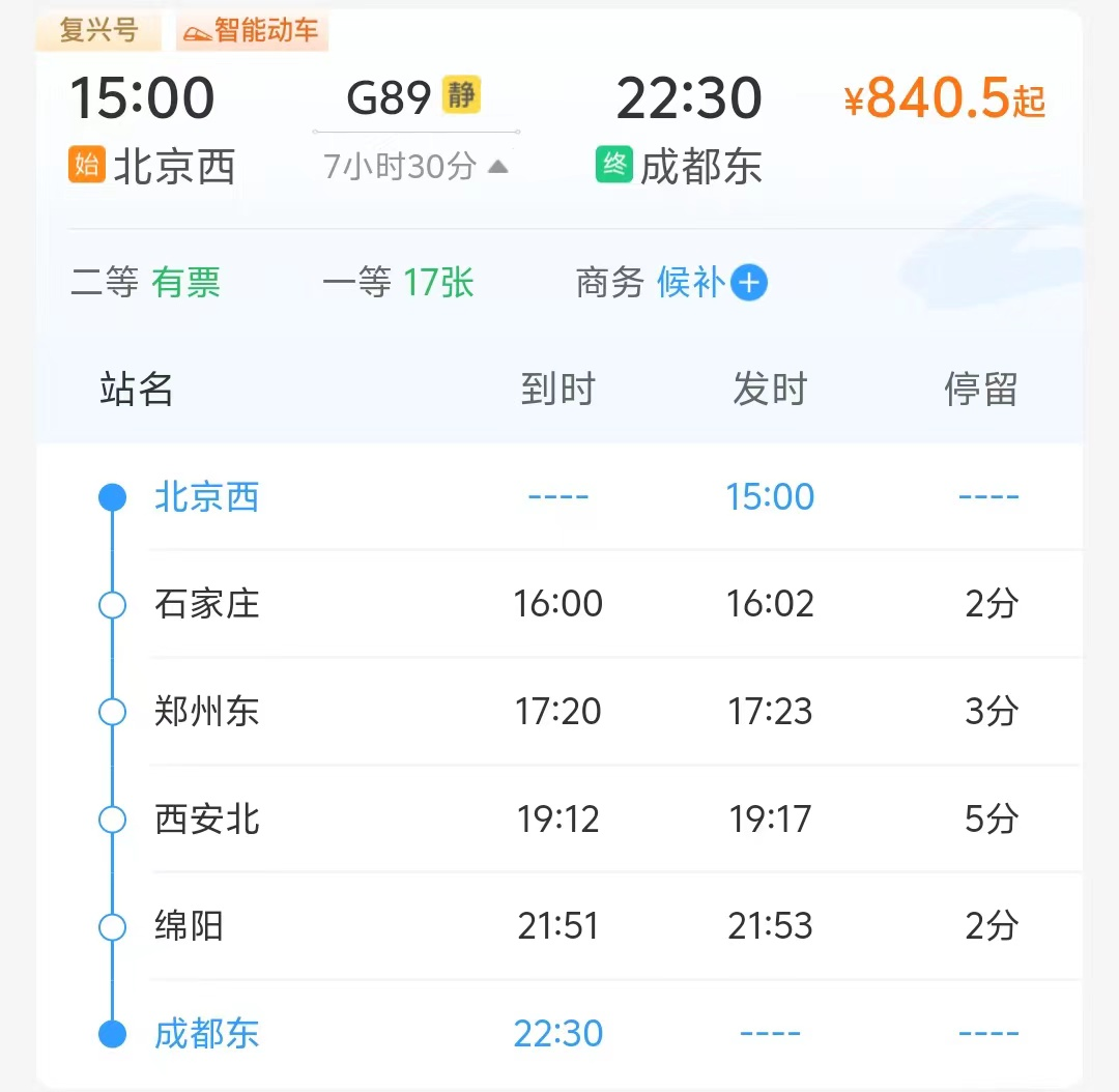 10 月 15 日起，成都⇋北京动车车体升级！7 小时 30 分即可到达，你还在等什么？  第4张