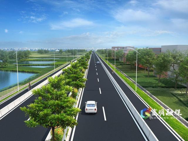 明富路、明西路改扩建工程加速推进，完工通车指日可待  第4张