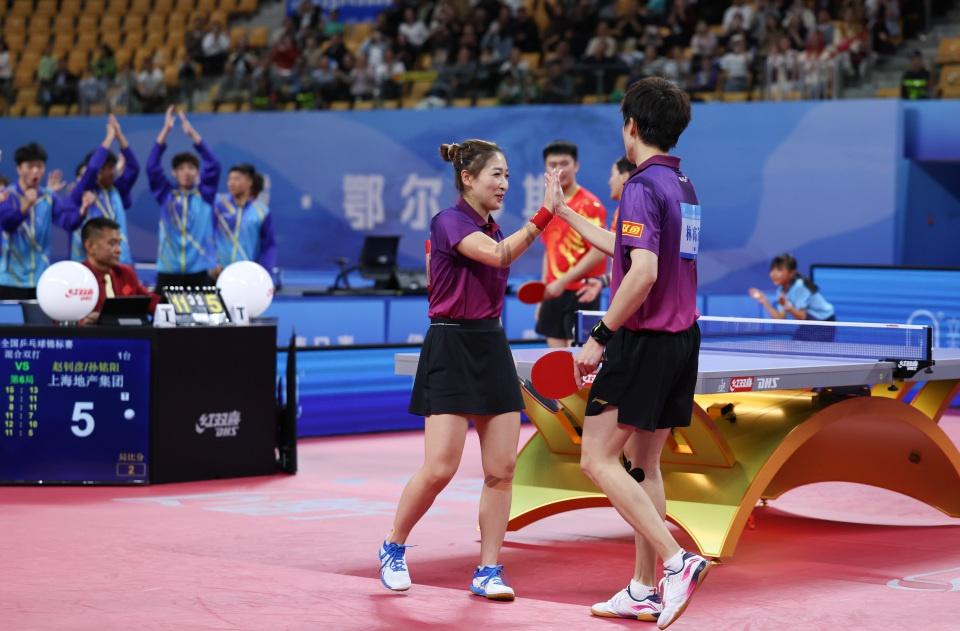 林高远/刘诗雯 4 比 2 夺冠！广东队组合勇夺 2024 年全国乒乓球锦标赛混双冠军  第3张