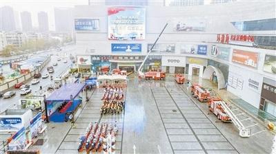 河西区举行消防演习，5 分钟消防圈联勤联动灭火救援实战演习，保障人民生命财产安全  第1张