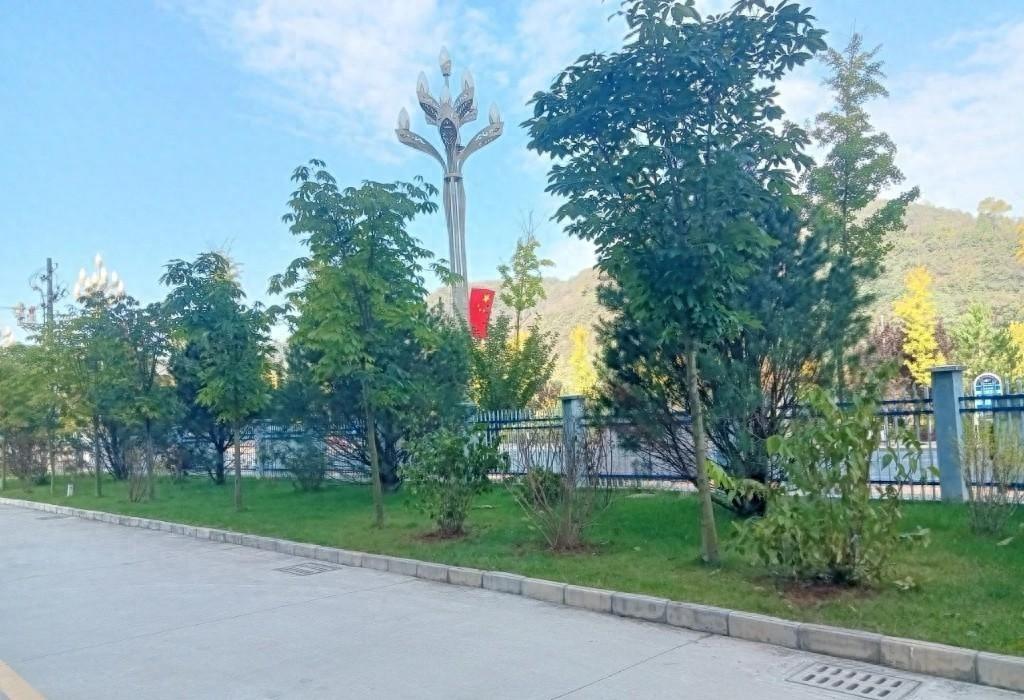 宝鸡市麟游县人民法院创建市级园林单位，绿化覆盖率高达 45.40%  第1张