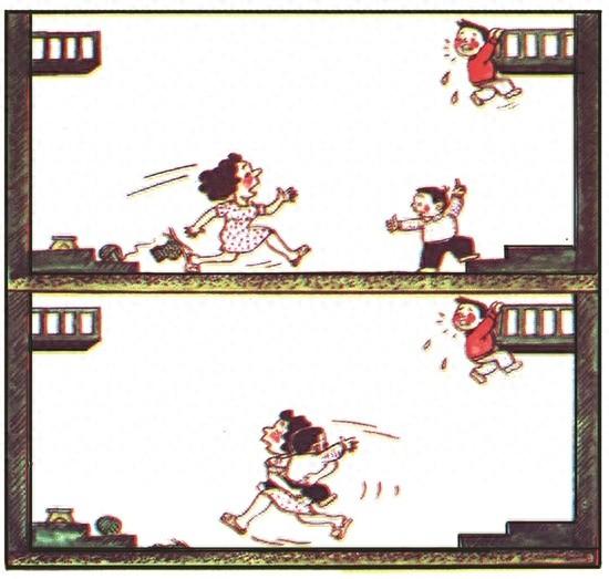 漫画——下面有危险……：简单场景背后的复杂人性洞察  第1张