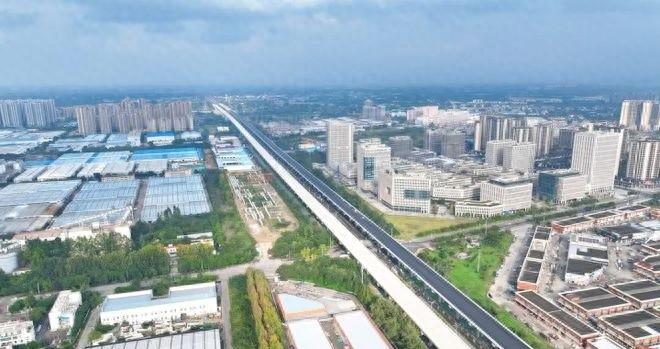 G5 京昆高速成绵扩容项目青白江段主体桥梁工程全幅贯通，成绵第三条高速即将通车  第1张