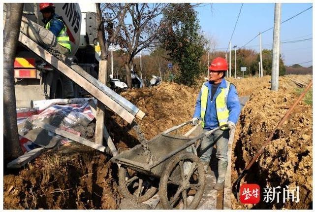 南京高淳永尚村冬修农田水利，村民用水难题即将解决  第2张
