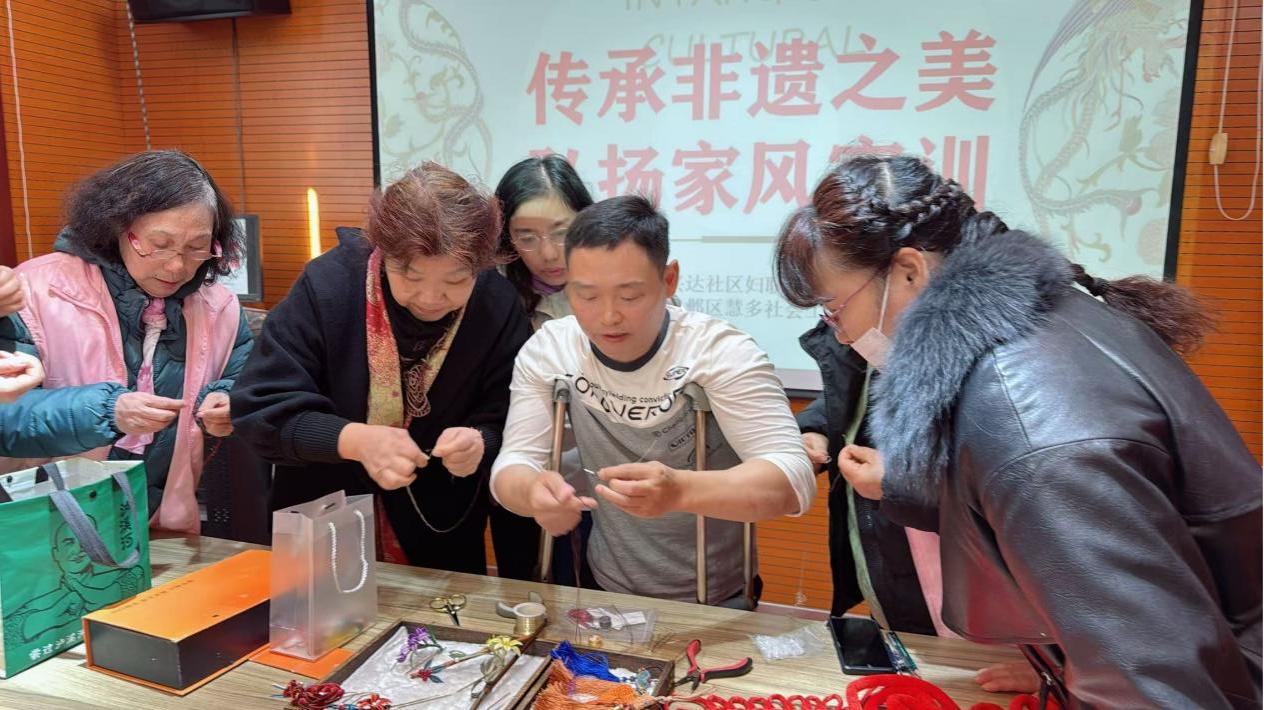 12月16日南京兴达社区非遗缠花手作体验：指尖上的艺术，感受传统文化的魅力  第3张