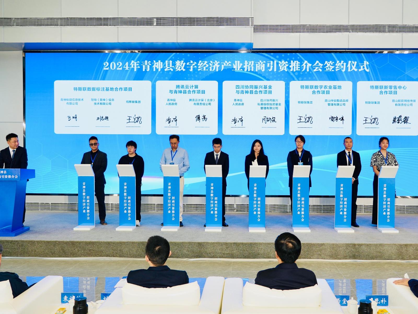 9 个项目现场签约！科大讯飞、腾讯等齐聚，青神数字经济发展前景可期  第2张