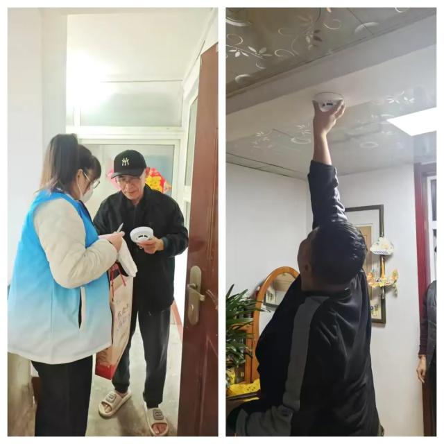 嘉瑞社区入户安装烟感报警器，为居民生活增添安全防线  第3张