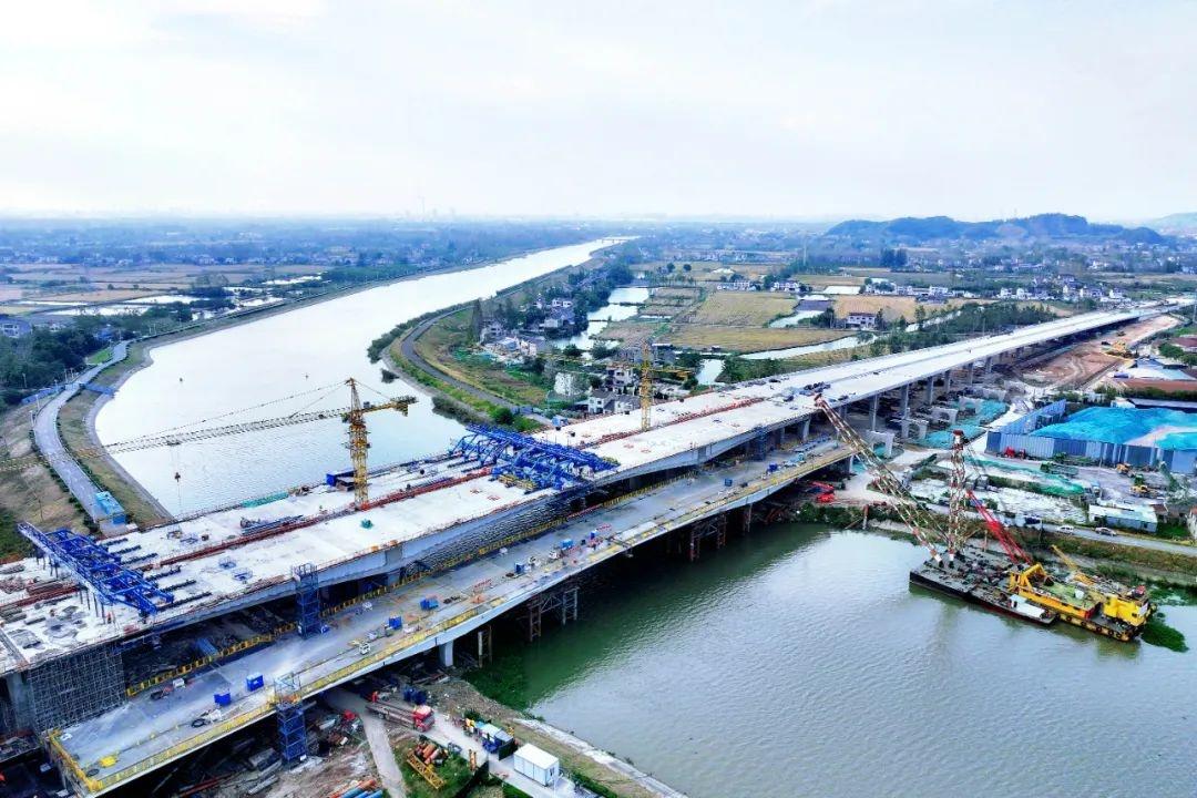 5 层互通立交初步成型！仙新路过江通道建设进度条不断刷新  第4张