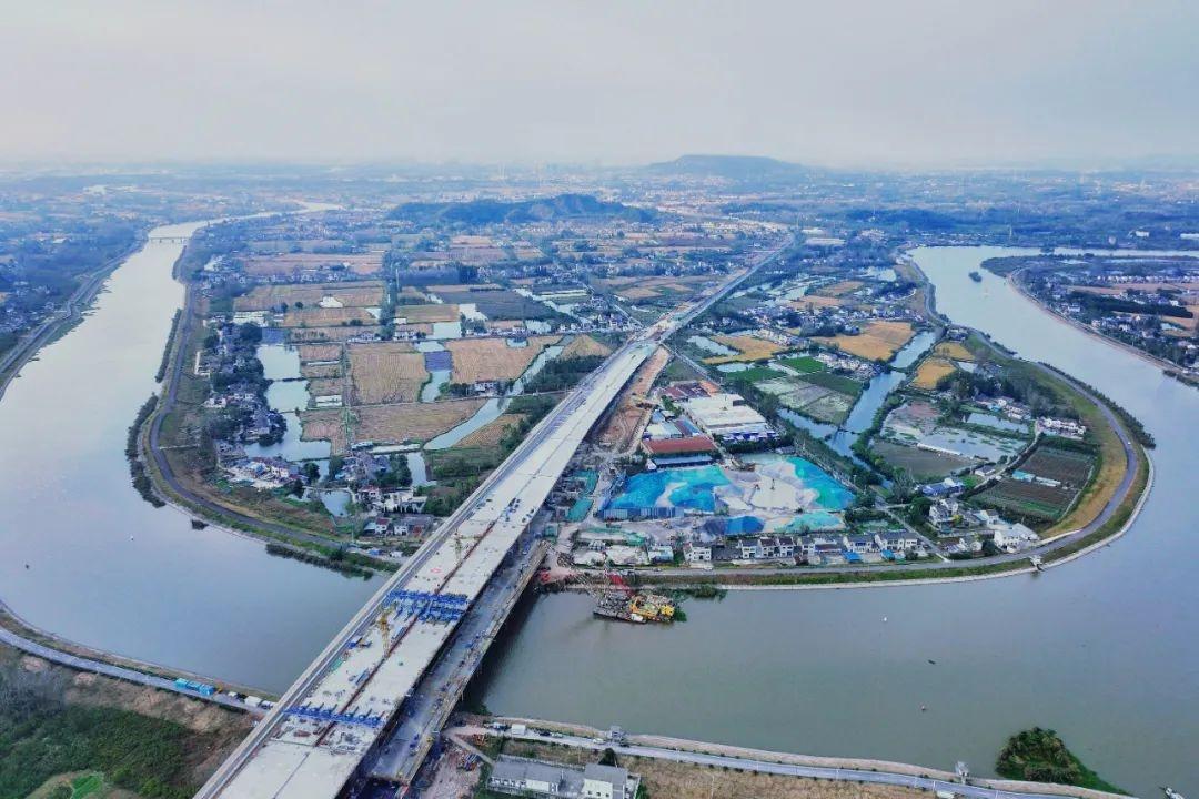 5 层互通立交初步成型！仙新路过江通道建设进度条不断刷新  第5张