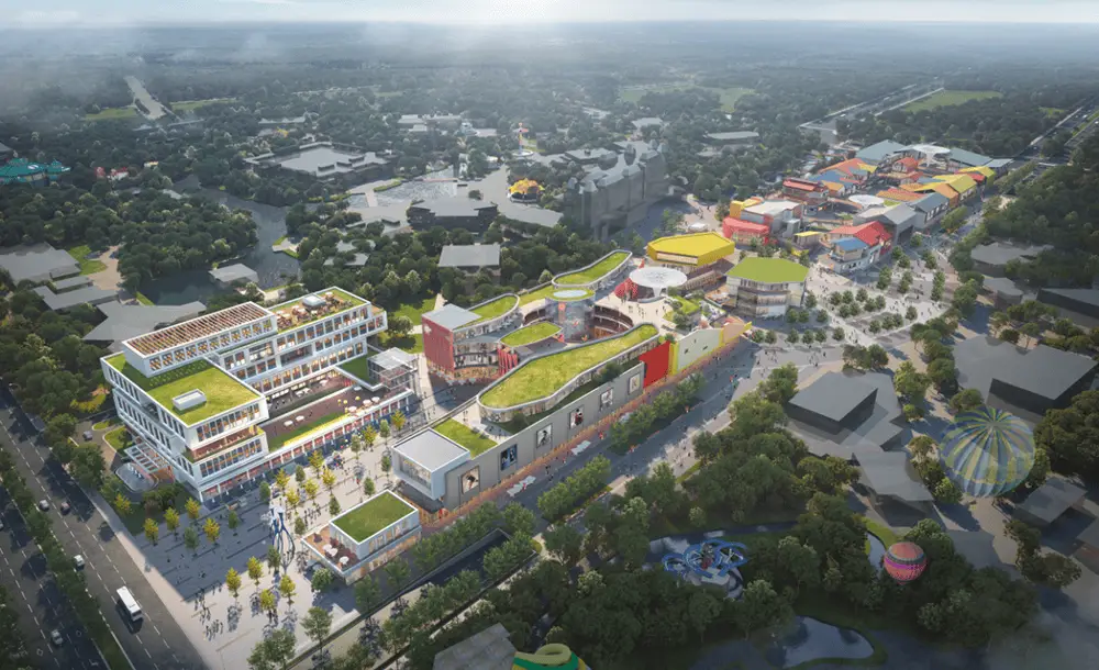 2025年上海乐高乐园配套商业街即将开业，无限缤纷里项目主体结构已封顶  第1张