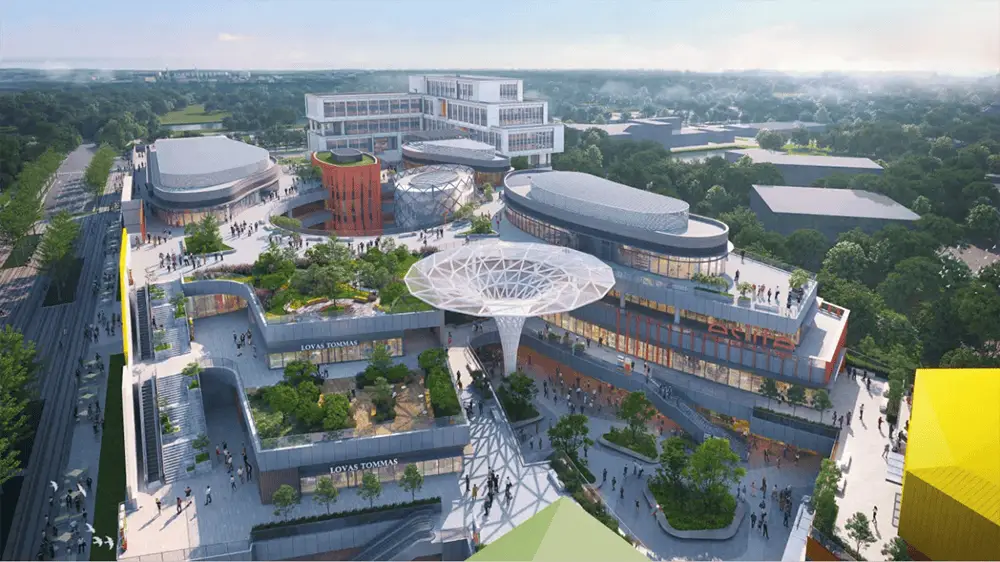 2025年上海乐高乐园配套商业街即将开业，无限缤纷里项目主体结构已封顶  第4张