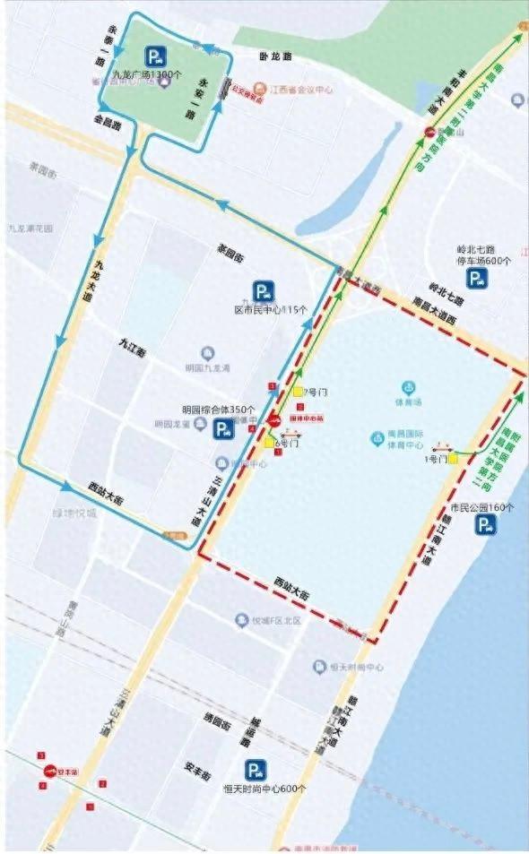 10 月 19 日南昌国体中心活动来袭，交通管控提前知晓  第1张