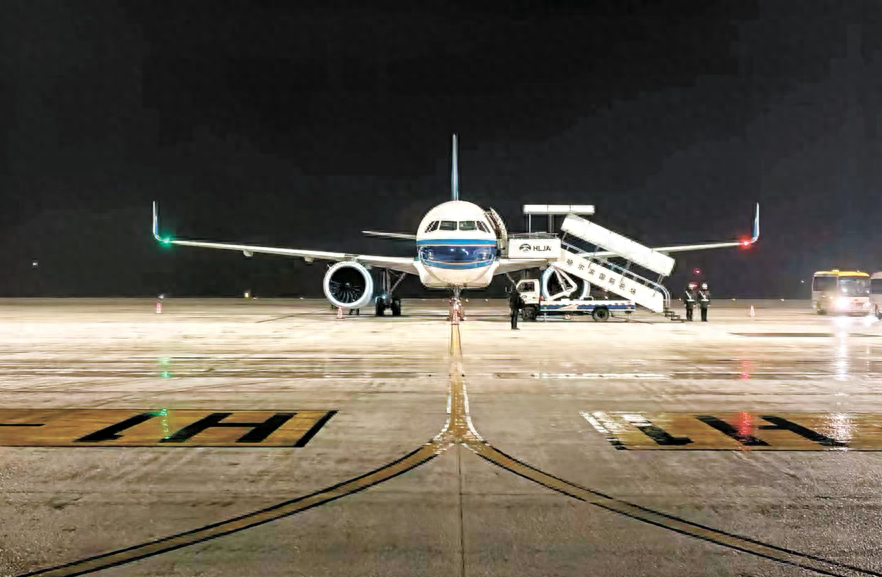 哈尔滨太平国际机场东二跑道真机试飞成功，开启航空新时代  第1张
