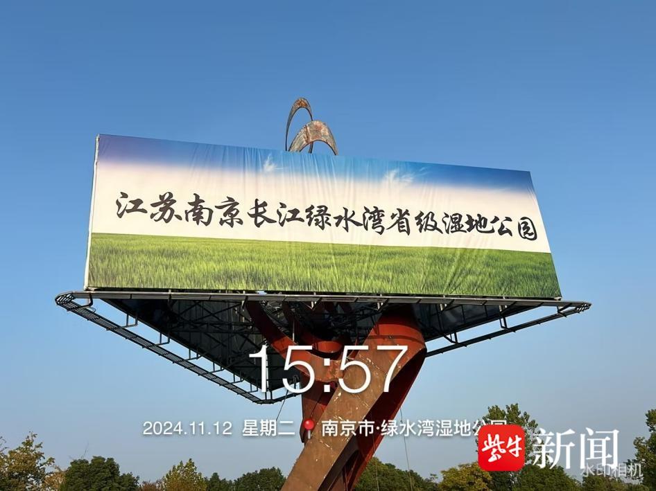 江北新区绿水湾湿地公园广告牌全面升级，225㎡巨幅广告震撼亮相  第2张