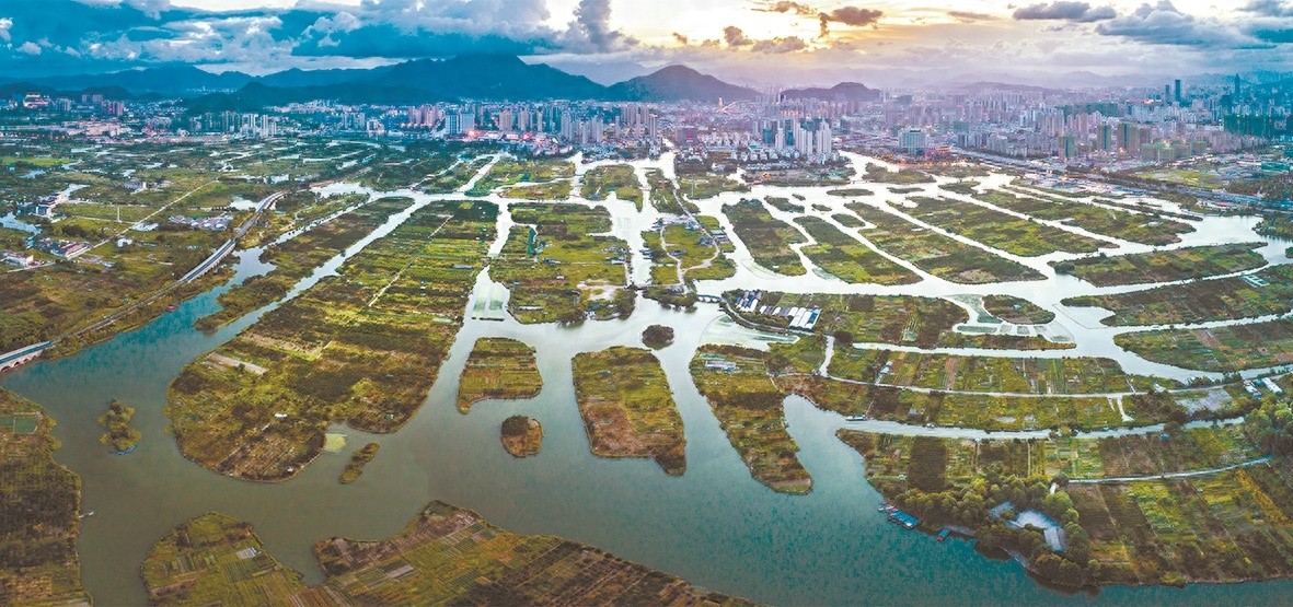三垟湿地西入口配套工程开工，389个停车位智能化管理，提升游客体验  第1张