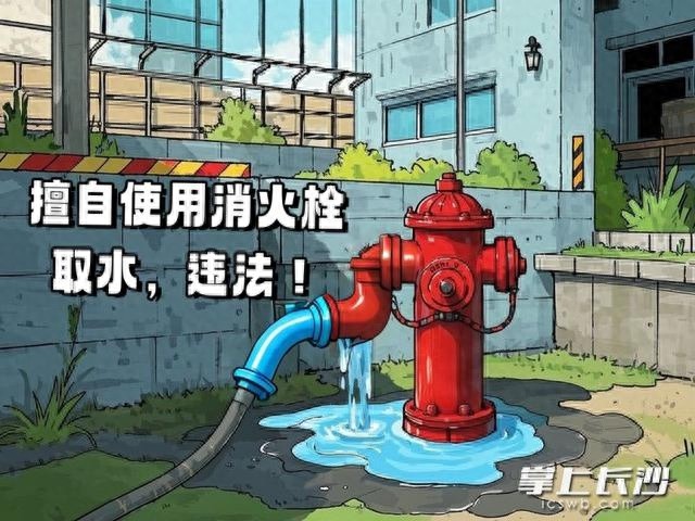 揭秘长沙街头消火栓的隐秘危机：施工单位私接消防栓，触犯法规后果严重  第1张