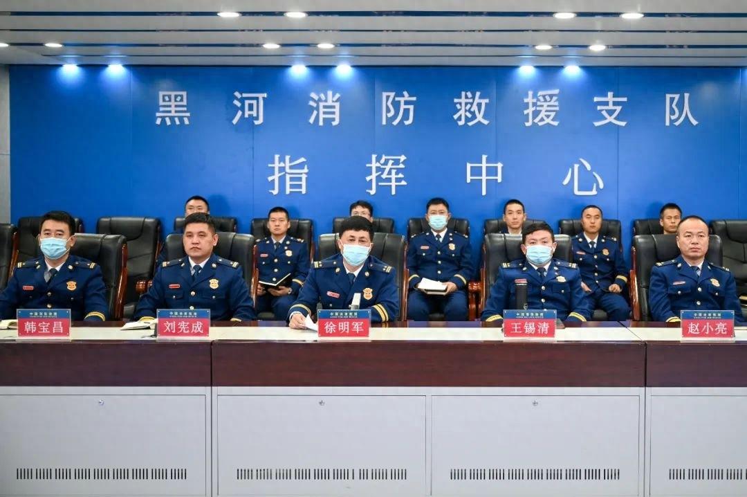 山西吕梁火灾事故后，黑龙江黑河消防支队迅速行动，开展排查整治工作