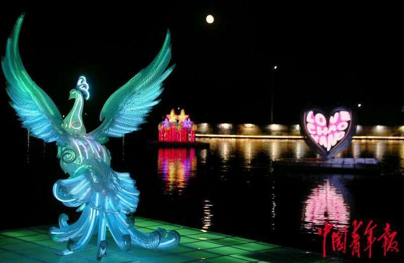 震撼！北京朝阳公园灯光秀，带你领略奇幻光影之旅  第6张