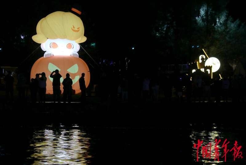 震撼！北京朝阳公园灯光秀，带你领略奇幻光影之旅  第7张