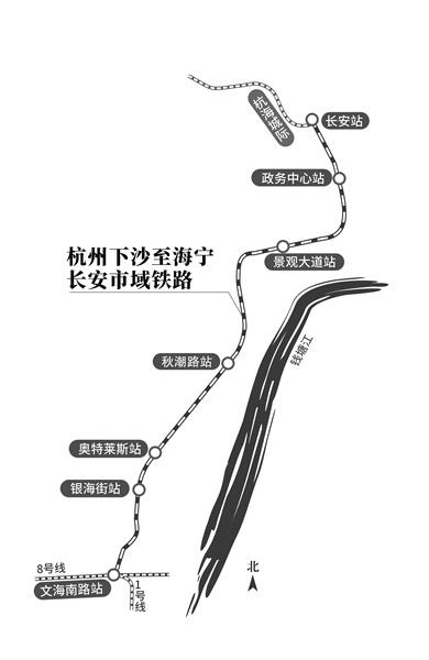杭州下沙至海宁长安市域铁路规划用地预审获批！途经这些地方，你期待吗？  第1张