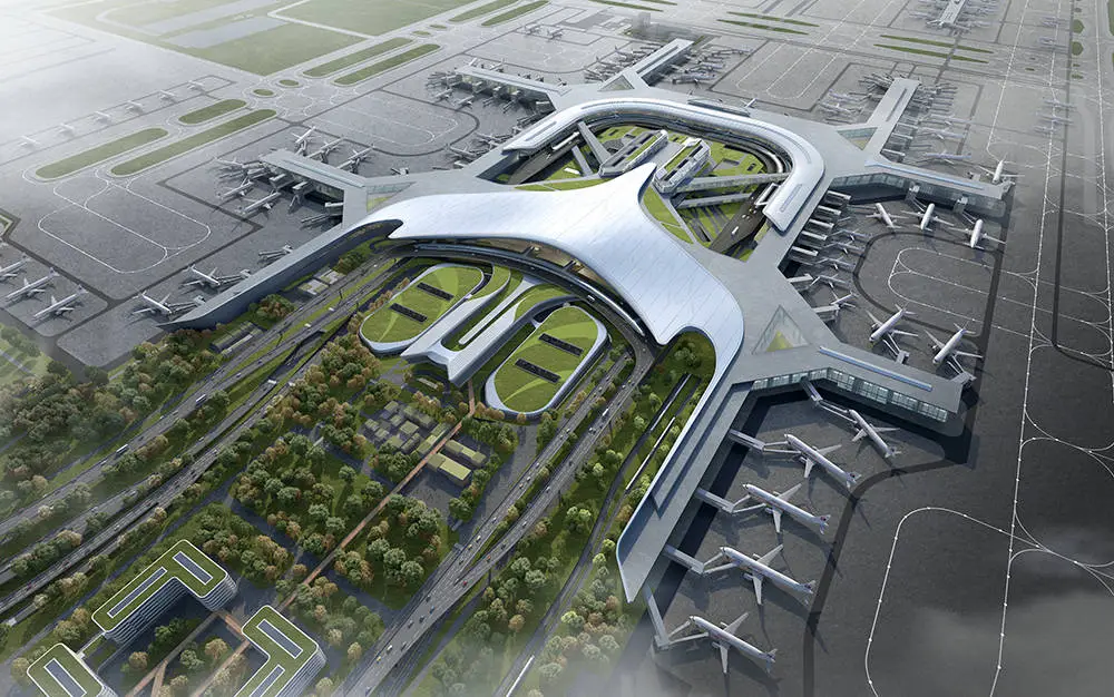 浦东机场四期扩建工程开工，2028 年将拥有 3 座航站楼、1 座单体卫星厅、4 条跑道  第3张