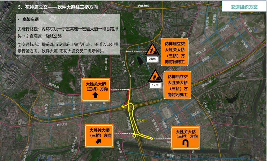 注意！11 月 20 日起，南京绕城公路这些匝道将封闭施工  第7张