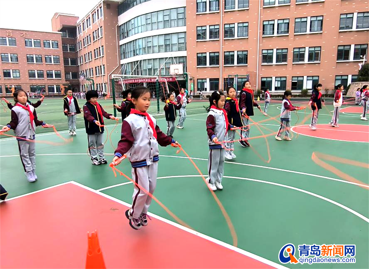 青岛基隆路小学体育课惊现智能跳绳，让翔宇少年活力无限  第2张