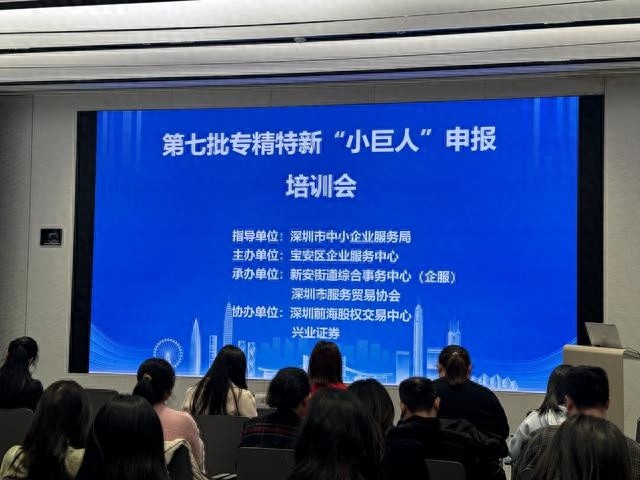 宝安区第七批专精特新小巨人申报培训会圆满举行，超百家企业抢先布局2025年申报  第1张
