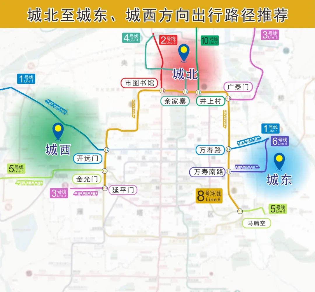 西安地铁8号线：换乘之王，一号线万寿路站直达城南城北，出行更便捷  第4张