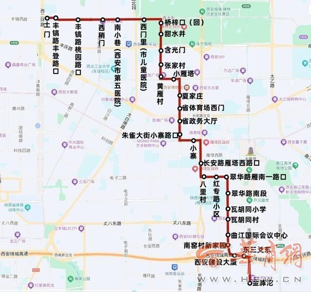 西安公交大调整！12月23日起8条线路优化，新增5站点，出行更便捷  第4张