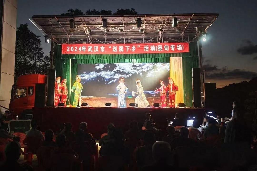 蔡甸区送戏下乡惠民演出，家门口的文化盛宴，你去了吗？