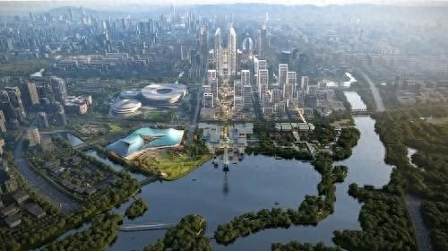 杭州未来国际演艺中心概念性方案出炉，扎哈·哈迪德建筑事务所打造  第1张