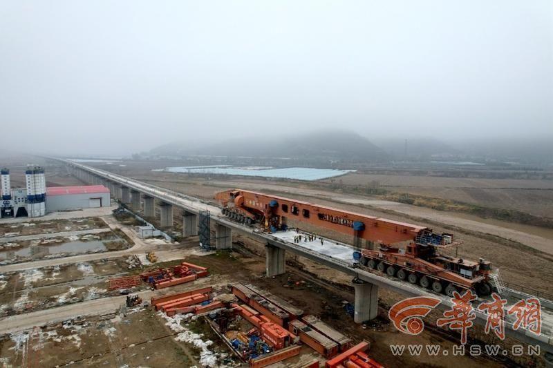 西延高铁延安段箱梁架设超 90%！全线首个梁场任务全部完成  第2张
