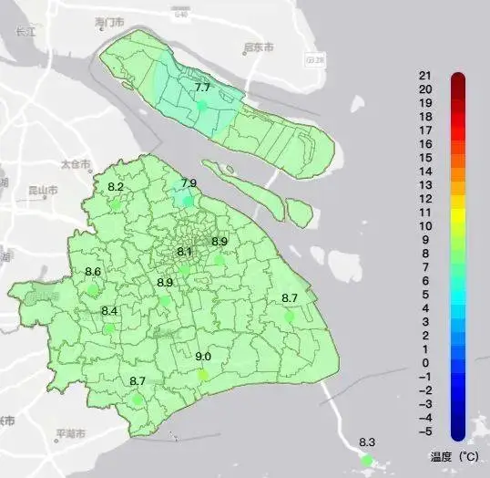 冬至夜惊现短时小雨夹雪，上海东部北部地区将迎来罕见天气现象  第4张