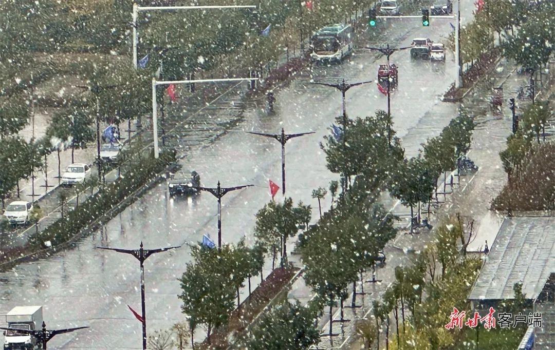 甘肃多地迎今秋首场雪，你那里下雪了吗？  第2张