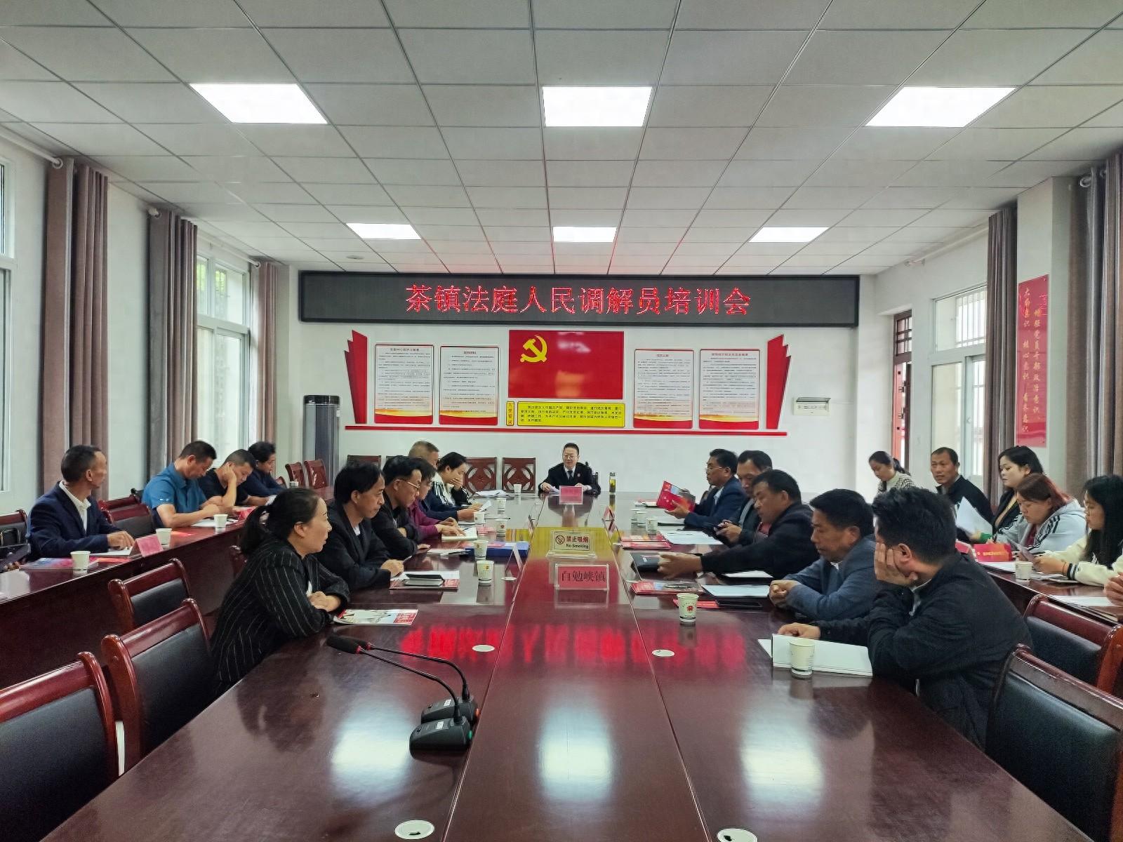 西乡县人民法院茶镇法庭庭长余明书为 300 余名人民调解员开展技能培训会  第1张