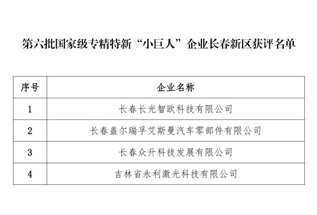 长春新区 4 家企业入围专精特新小巨人，为何如此厉害？  第2张