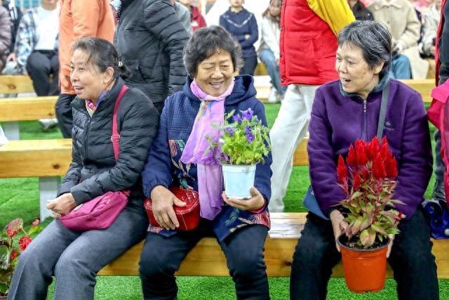 1300 盆国庆花坛鲜花，赠送给市民和养老院，你领到了吗？