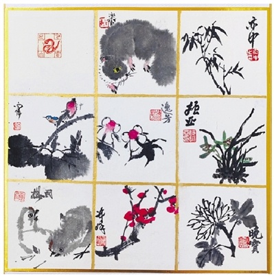 揭秘杭州新年画展：八位画家笔下的新年祝福，山水与花鸟的绝美碰撞