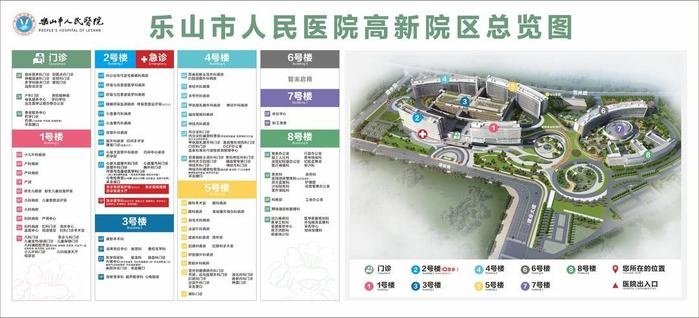 乐山市人民医院高新院区23日全面启用，白塔街院区这些科室将停诊  第3张