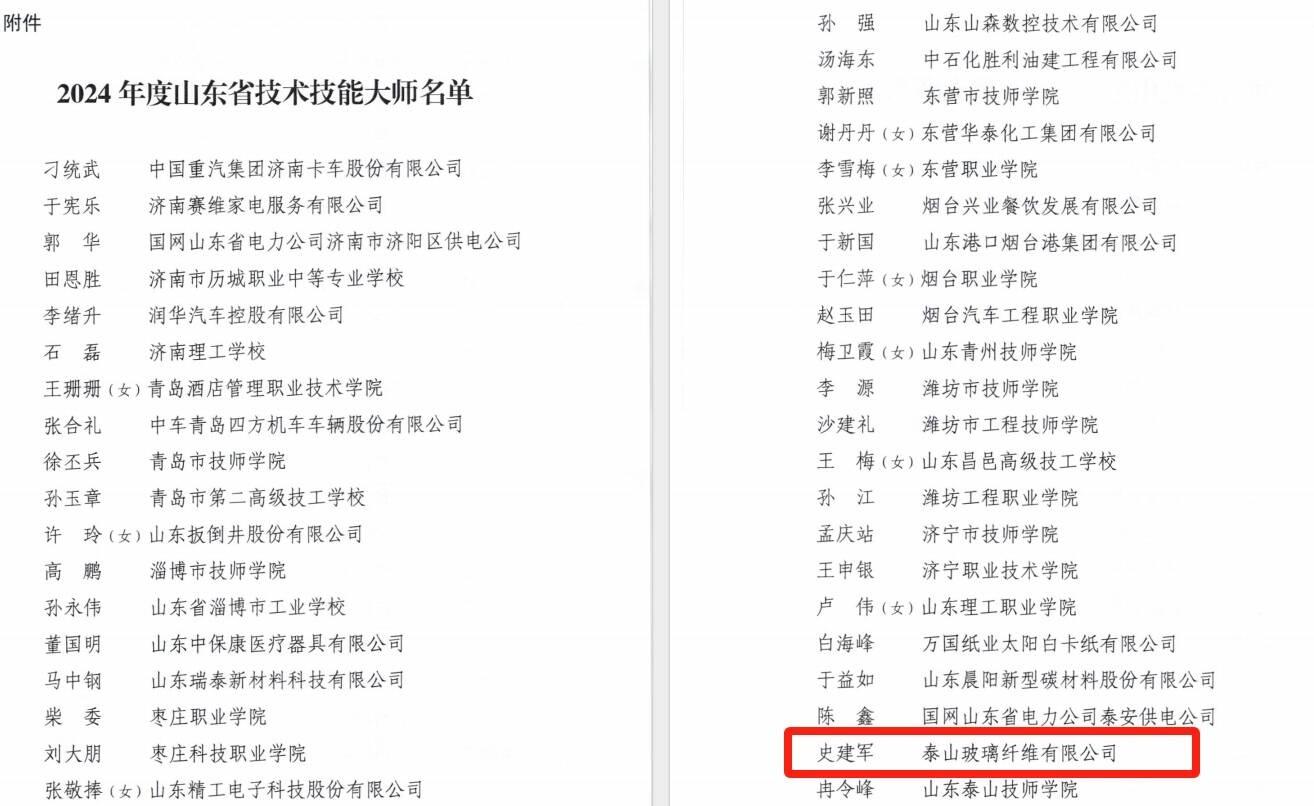 厉害了！山东 2024 年度技术技能大师名单公布，岱岳区这位大师上榜  第2张