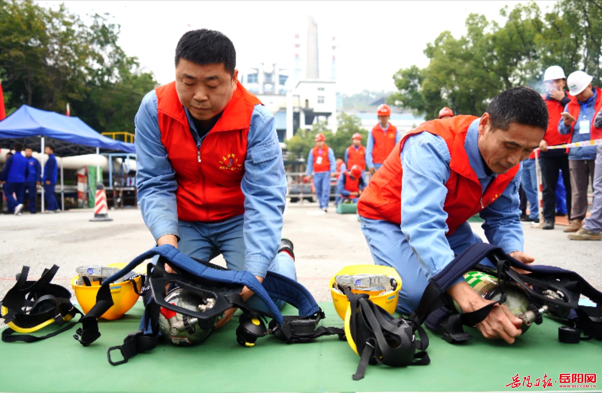湖南岳阳绿色化工高新区举办应急救援技能竞赛，22 家企业角逐，谁能胜出？  第4张