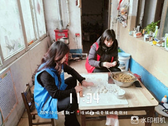 饺香传温情，志愿化寒冬：济宁城南张村网格的暖心冬日盛宴