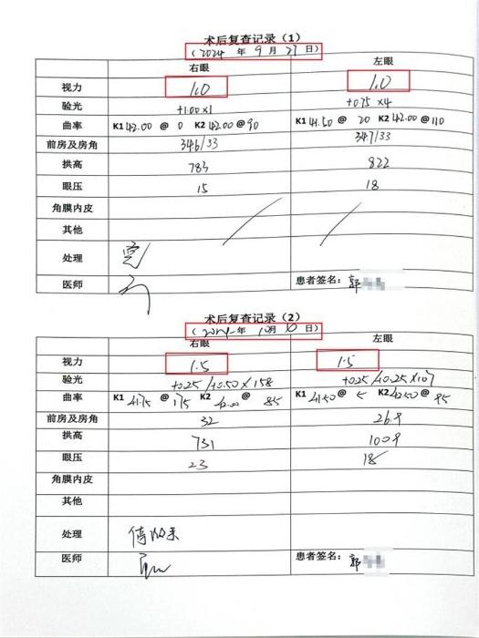 戴了六年角膜塑形镜还能做近视手术？22 岁小郭打破常规认知  第4张