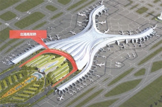 白云机场T3航站楼东侧出港高架桥通车，立体交通枢纽助力建设提速