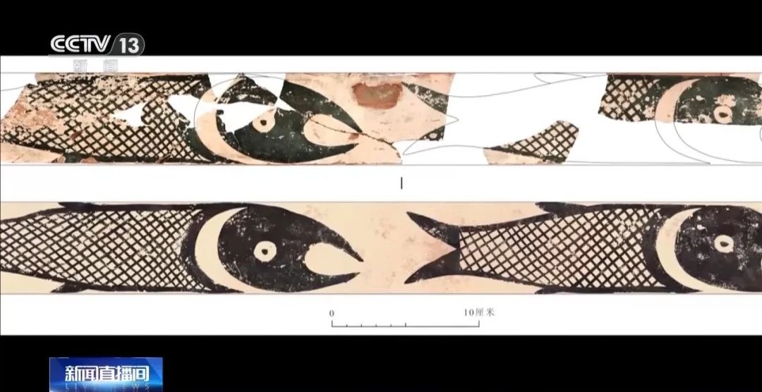 5500年前罕见彩陶鱼纹盆出土，揭秘仰韶文化的神秘面纱  第2张