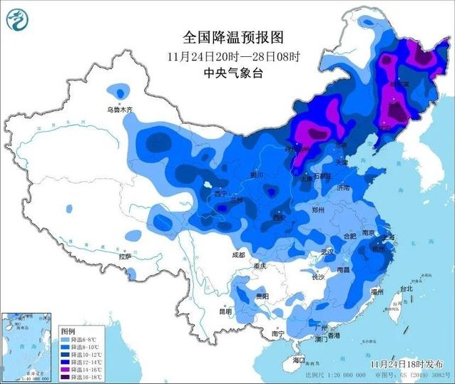 上海小伙伴注意！今夜寒潮来袭，气温将急速下滑  第2张