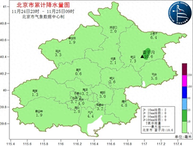 北京昨夜小雨山区飘雪，今起大风降温接力超惊悚  第1张