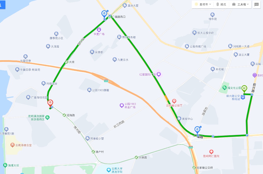 2024上合昆明马拉松：6条定制公交专线+2条摆渡专线，参赛选手免费乘车，昆明公交全力护航赛事  第5张